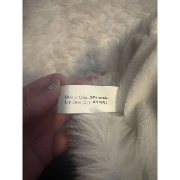 Artic Holiday Knit Christmas Stocking with Faux Pearls and Fur Trim - Picture 8 of 9